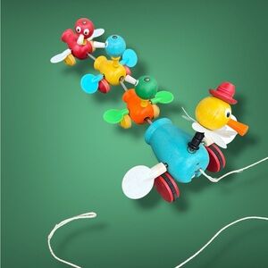 Fisher-Price Vibrant Pull-Along Duck Train